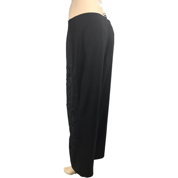 MXM Black Gorgeous Elegant Embezzlement Rhinestone Formal Pants Size 18 - Picture 7 of 15